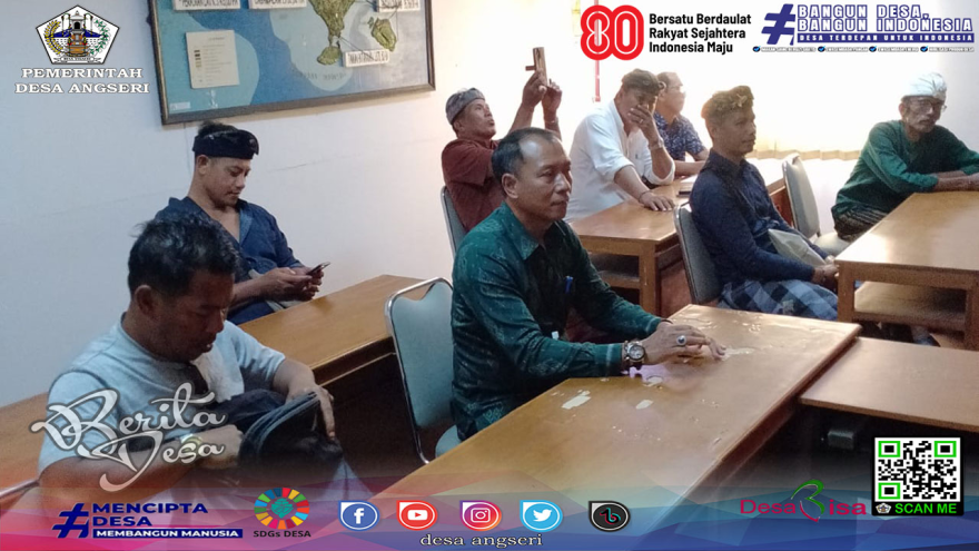 Perbekel Angseri Hadiri Rapat Penting di Denpasar, Bahas Perizinan PPKH Pura Luhur Puncak Adeng