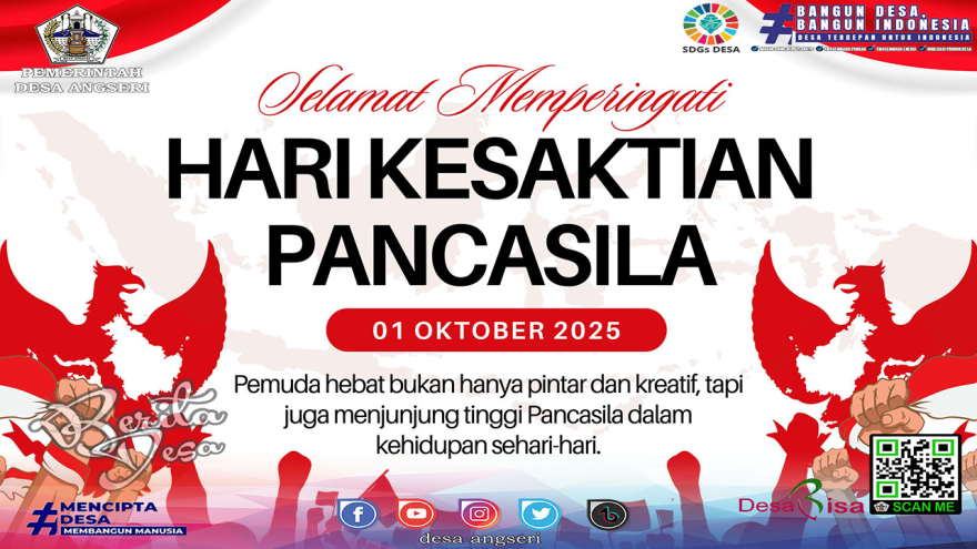 Desa Angseri Mengucapkan Selamat Hari Kesaktian Pancasila 1 Oktober 2025